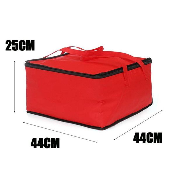Insulated Food Delivery Bags 16.5 Inch Red Insulated Food Delivery Cooler Bag
