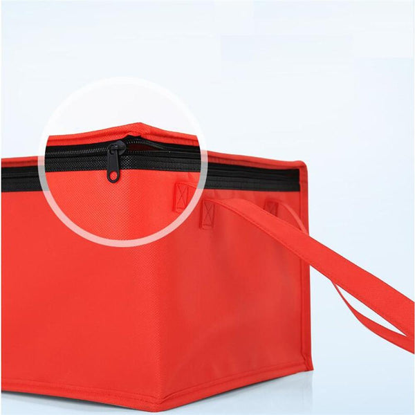 16.5 Inch Red Insulated Food Delivery Cooler Bag