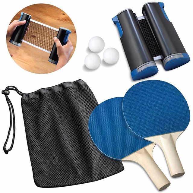 Ping Pong Set With Paddles Balls Table Tennis Net Table Tennis Sets