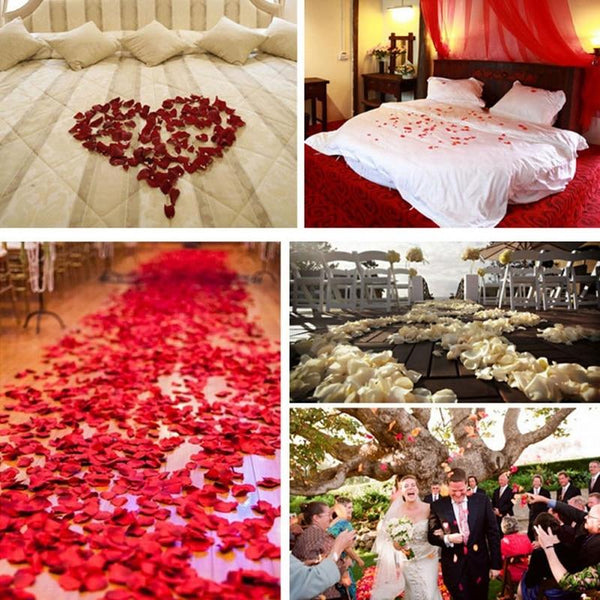100Pcs Romantic Satin Hearts Valentine's Wedding Day Decorations