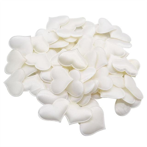 100Pcs Romantic Satin Hearts Valentine's Wedding Day Decorations Flowers Petals & Garlands