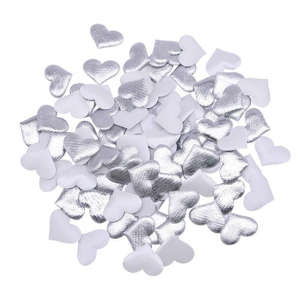 100Pcs Romantic Satin Hearts Valentine's Wedding Day Decorations Flowers Petals & Garlands