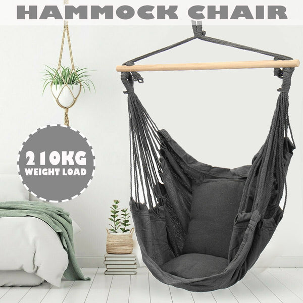 Swinging Hammock Chair Outdoor Indoor Hanging Seat Furniture Swing Seats