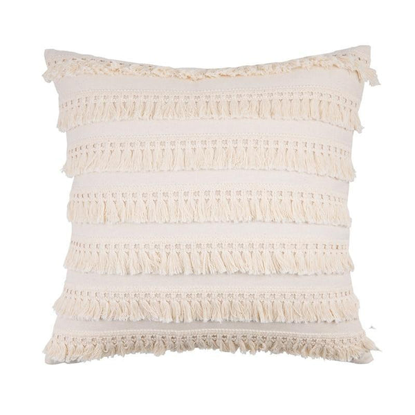 Linen Cotton Neutral Fringe Cushion Covers Decor Cushions & Decorative Pillows