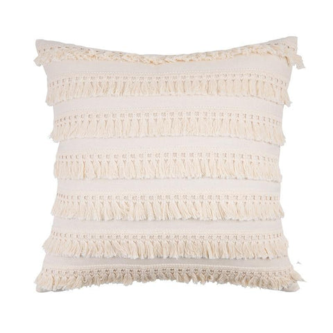 Linen Cotton Neutral Fringe Cushion Covers Decor Cushions & Decorative Pillows