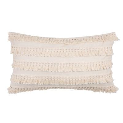 Linen Cotton Neutral Fringe Cushion Covers Decor Cushions & Decorative Pillows
