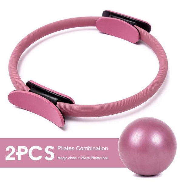 2Pcs Or 5Pcs Yoga Kit Pilates Ring 25Cm Gym Ball Resistance Band Stretching Belt Other Strength Training