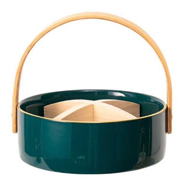 Ceramic Snack Platter Storage Bowl Fruit Basket Baskets