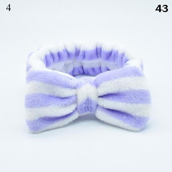 Omg Coral Fleece Soft Bow Headbands For Women Hair Accessories