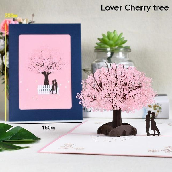 3D Pop Up Cards Romantic Love Valentines Day Wedding Anniversary Gifts Greeting Cards & Invitations