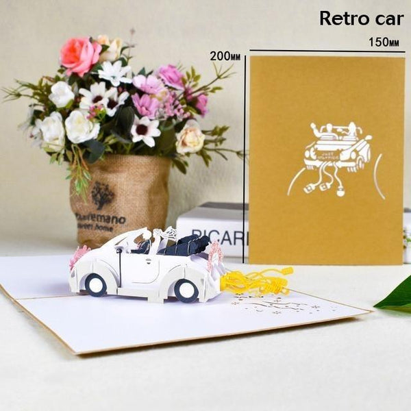 3D Pop Up Cards Romantic Love Valentines Day Wedding Anniversary Gifts Greeting Cards & Invitations
