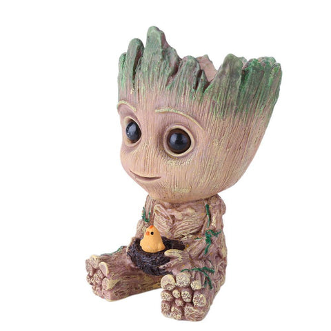 Little Groot Flowerpot Cute Tree Man Indoor Garden Baskets Pots Window Boxes