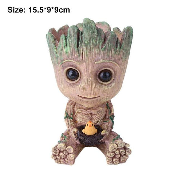 Little Groot Flowerpot Cute Tree Man Indoor Garden Baskets Pots Window Boxes