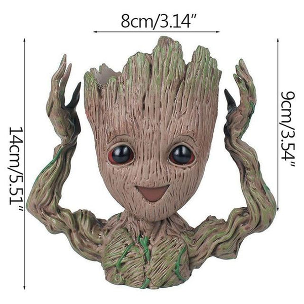 Mini Flowerpot Little Happy Groot Desktop Decoration Indoor Vase Plant Holder Baskets Pots Window Boxes