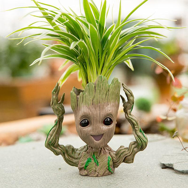 Mini Flowerpot Little Happy Groot Desktop Decoration Indoor Vase Plant Holder Baskets Pots Window Boxes