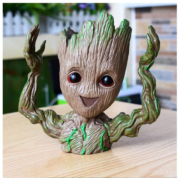 Mini Flowerpot Little Happy Groot Desktop Decoration Indoor Vase Plant Holder Baskets Pots Window Boxes