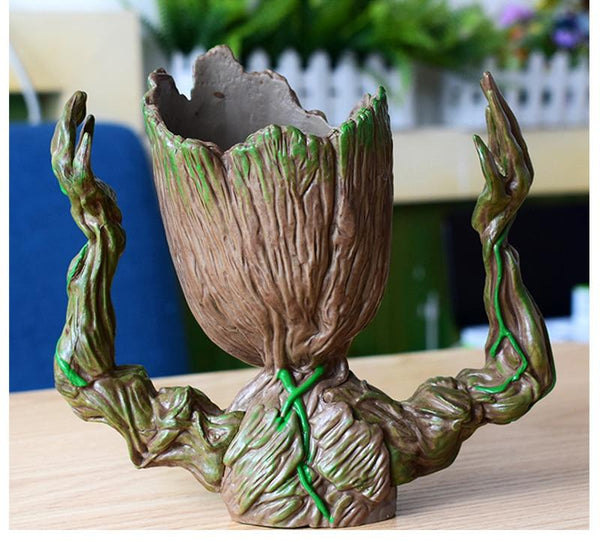 Mini Flowerpot Little Happy Groot Desktop Decoration Indoor Vase Plant Holder