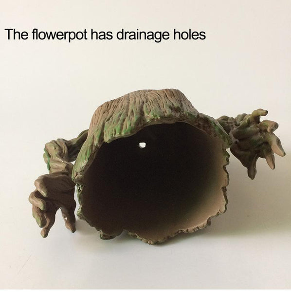 Mini Flowerpot Little Happy Groot Desktop Decoration Indoor Vase Plant Holder Baskets Pots Window Boxes