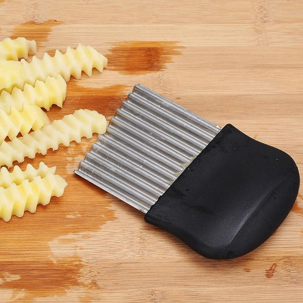 Metal Blade French Fries Cutter Crinkle Chips Potato Slicer Peelers & Slicers