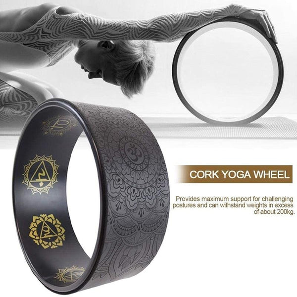 Mandala Pattern Massage Yoga Wheel Backbend Stretching Pilates Circle