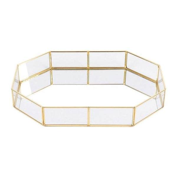 Elegant Modern Bathroom Storage Gold Tray Decor Bathroom Storage & Organisers