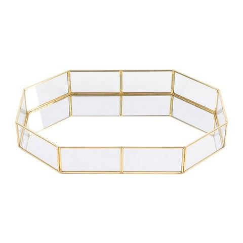 Elegant Modern Bathroom Storage Gold Tray Decor Bathroom Storage & Organisers