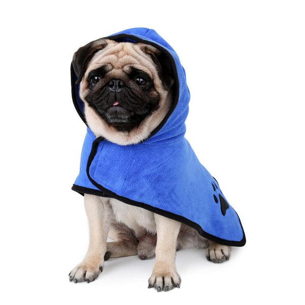 Absorbent Microfibre Dog Bath Robe Towel Dog Grooming