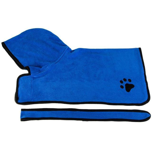 Absorbent Microfibre Dog Bath Robe Towel Dog Grooming