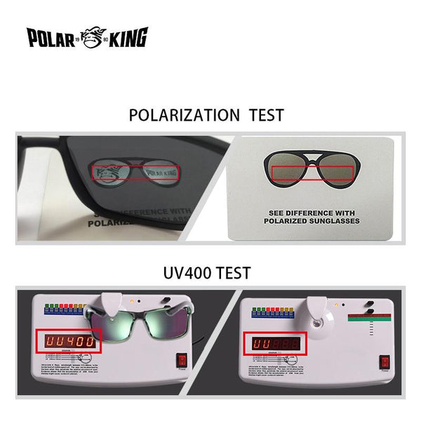 Black Fashion Frames Blue Lens Polarized Eyewear For Men Sunglasses