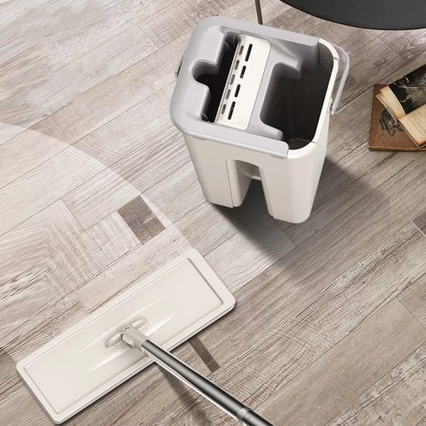 Microfibre Mop With Long Handle Cleaning Drying Bucket Mops Brooms & Scrubbers