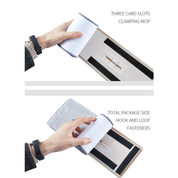 Microfibre Mop With Long Handle Cleaning Drying Bucket Mops Brooms & Scrubbers