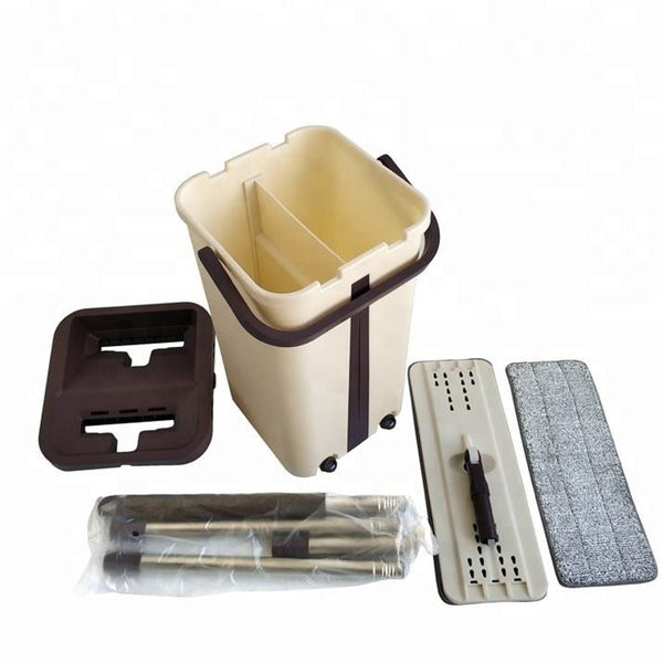 Microfibre Mop With Long Handle Cleaning Drying Bucket Mops Brooms & Scrubbers