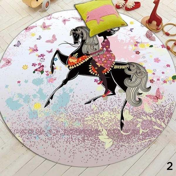 Butterfly Flower Fairy Cute Floor Mats Kids Bedroom Decor Rugs