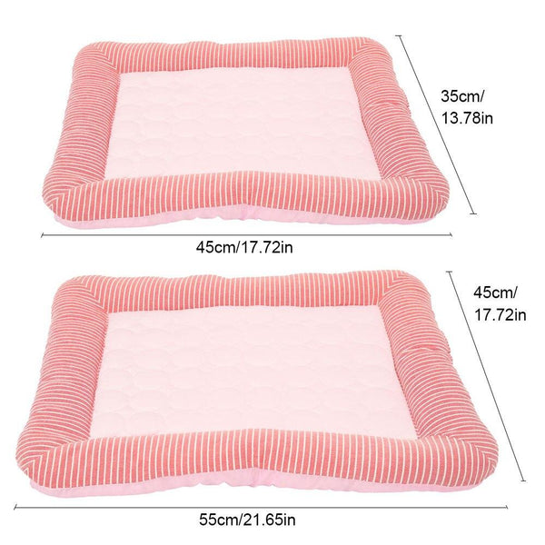 Pink Cooling Summer Pad Mat For Dogs Cat Soft Pet Bed Pet Beds