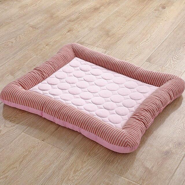 Pink Cooling Summer Pad Mat For Dogs Cat Soft Pet Bed Pet Beds