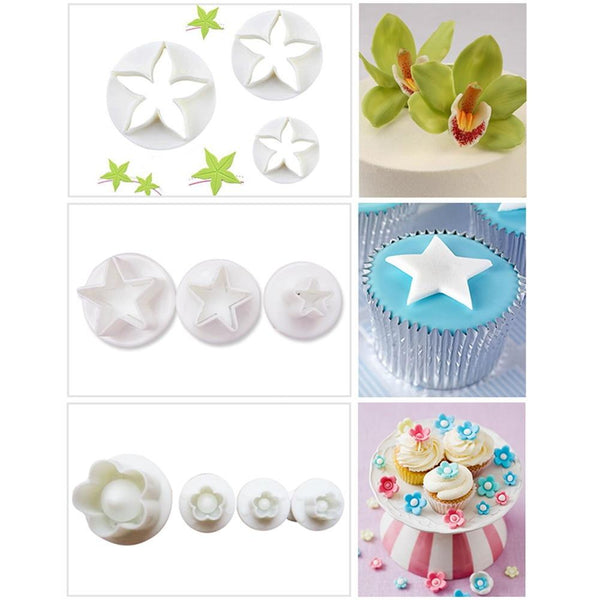 33 / Pcs Fondant Cake Mold Sugarcraft Cookie Cutters Decorating Tools Muffin Pans & Baking Moulds