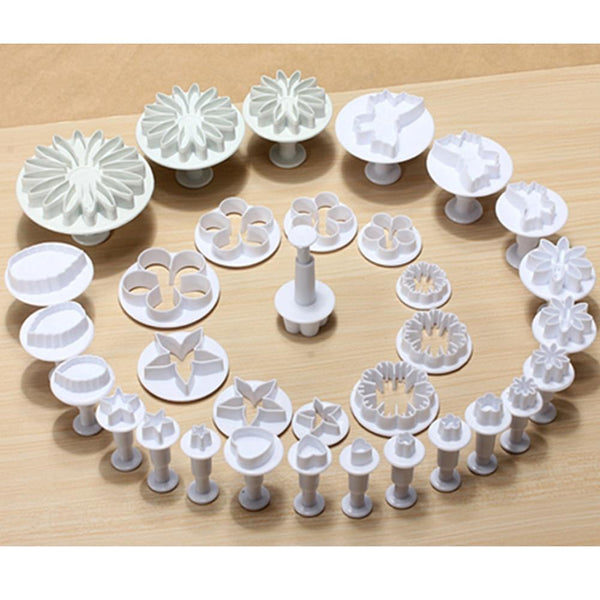 33 / Pcs Fondant Cake Mold Sugarcraft Cookie Cutters Decorating Tools Muffin Pans & Baking Moulds