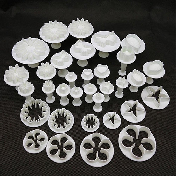 33 / Pcs Fondant Cake Mold Sugarcraft Cookie Cutters Decorating Tools Muffin Pans & Baking Moulds