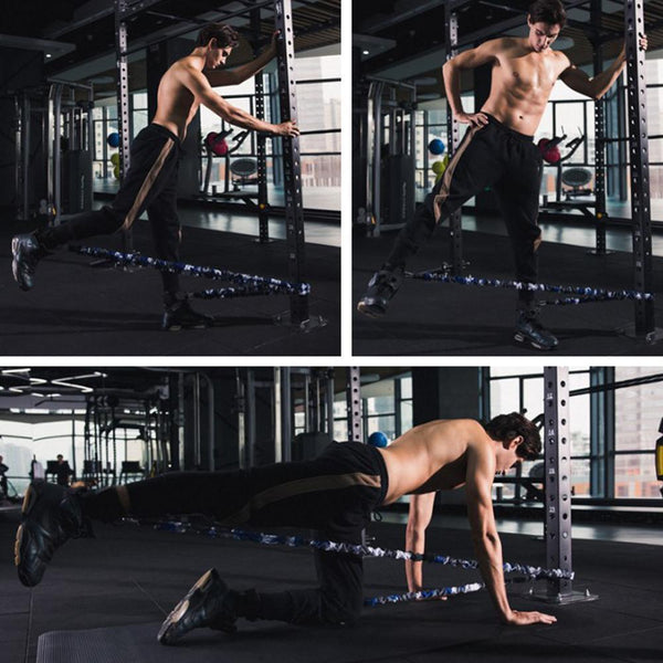 Latex Resistance Bands With Sleeves Crossfit Training Pull Ropes Fitness Resistance Trainers