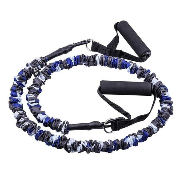 Latex Resistance Bands With Sleeves Crossfit Training Pull Ropes Fitness Resistance Trainers