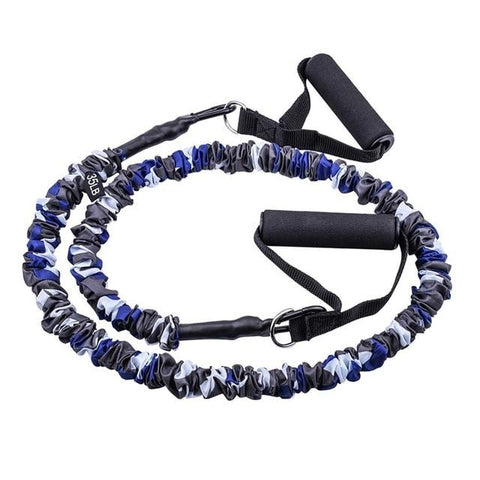 Latex Resistance Bands With Sleeves Crossfit Training Pull Ropes Fitness Resistance Trainers