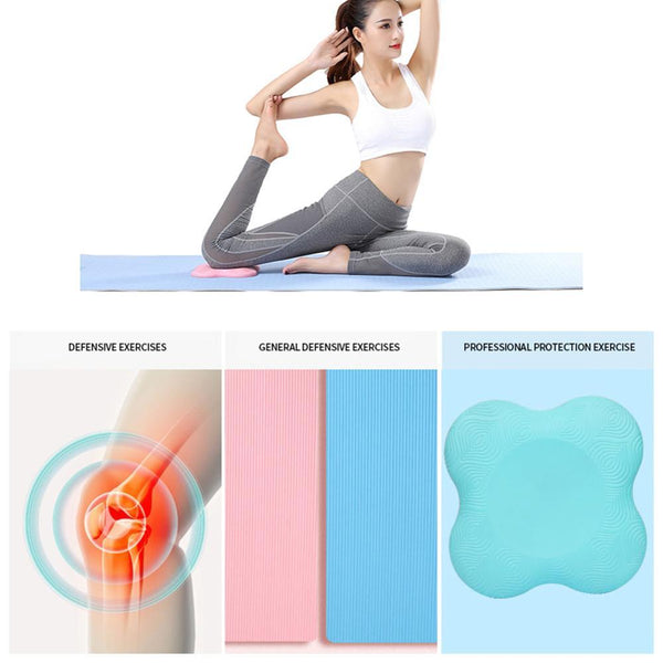 Pair Of Pink Yoga Knee Pads Support For Pilates Exercise Yoga Props