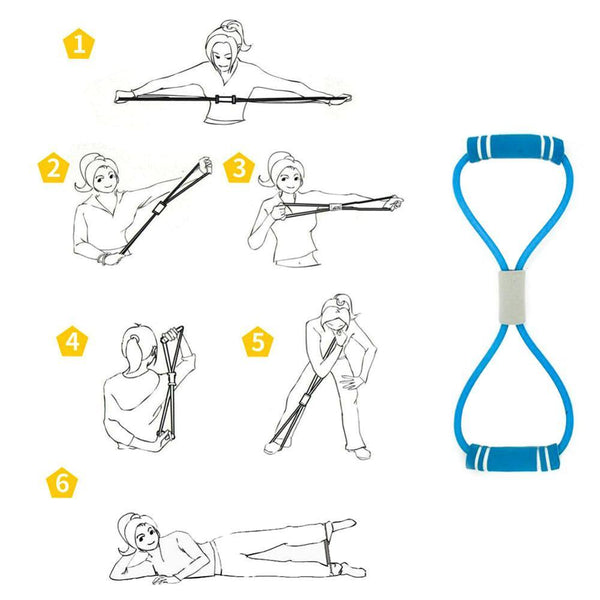 Resistance Band Back Stretch Belt Gym Fitness Equipment Resistance Trainers