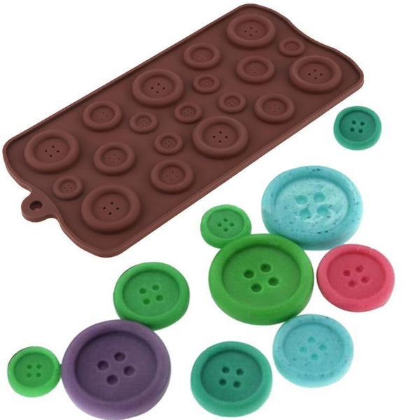 Silicone Button Shapes Fondant Chocolate Mould Cake Decorating Tool Muffin Pans & Baking Moulds
