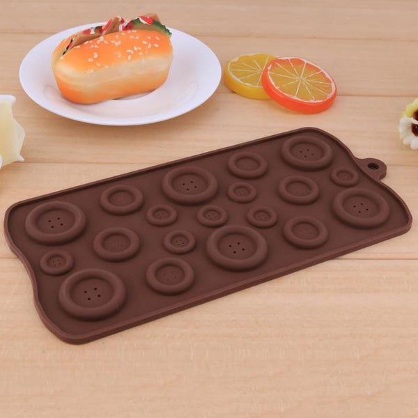 Silicone Button Shapes Fondant Chocolate Mould Cake Decorating Tool Muffin Pans & Baking Moulds