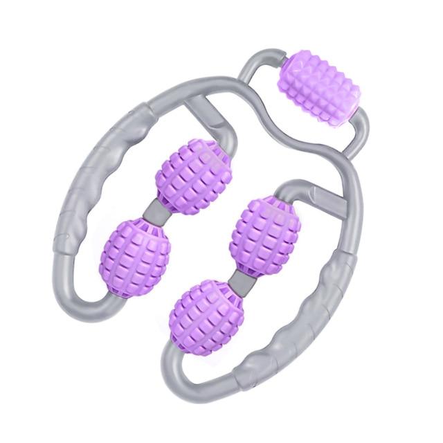 Gray Purple Body Massager Roller Ring Yoga Column Thin Leg Fitness Equipment Massagers