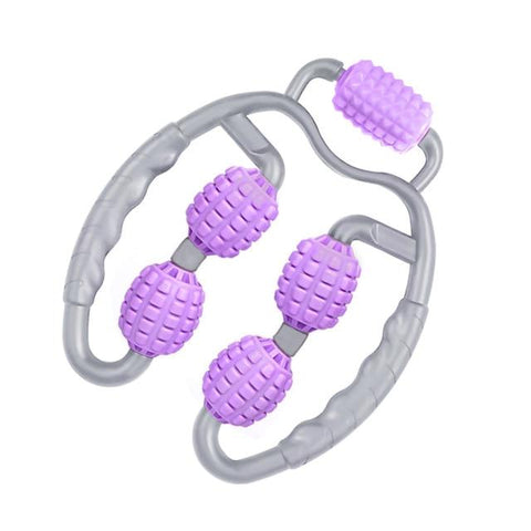 Gray Purple Body Massager Roller Ring Yoga Column Thin Leg Fitness Equipment Massagers