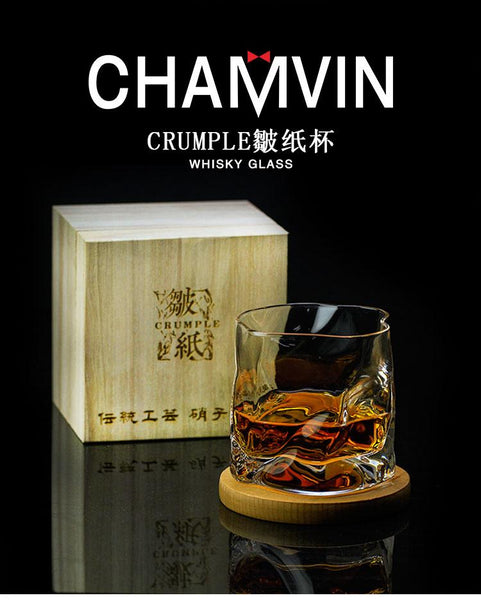 Cocktail & Liquor Glasses Japanese Crumpled Paper Whiskey Glass Barware Sets Father's Day Gift Idea