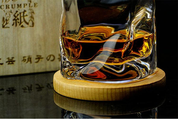 Japanese Crumpled Paper Whiskey Glass Barware Sets Father's Day Gift Idea