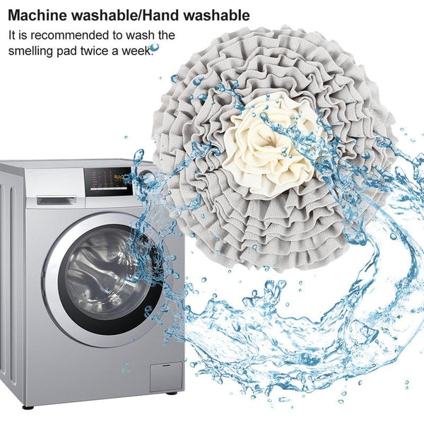 Grey Round Dog Snuffle Mat Pet Stress Reliever Boredom Buster Sniffing Dog Snuffle Mats